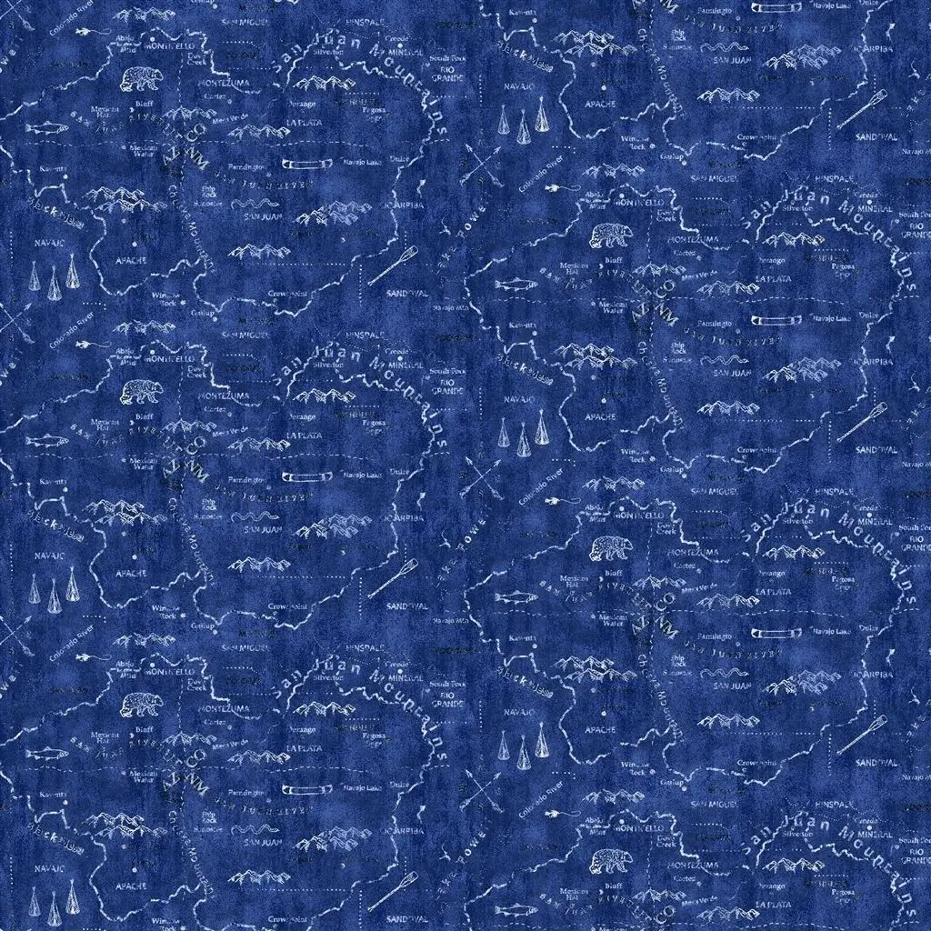 Silverton Map - Denim Cutting