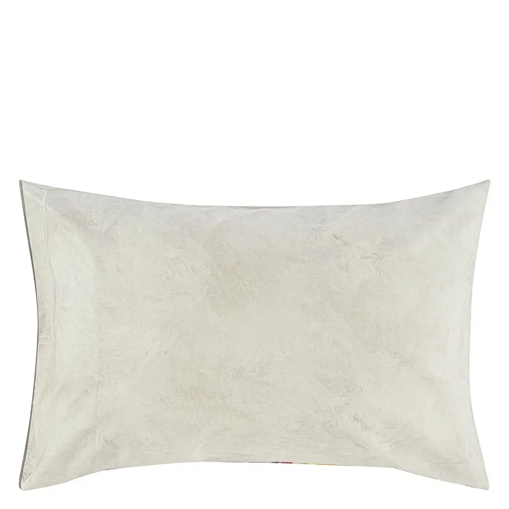 Damask Rose Fuchsia Standard Pillowcase - Reverse