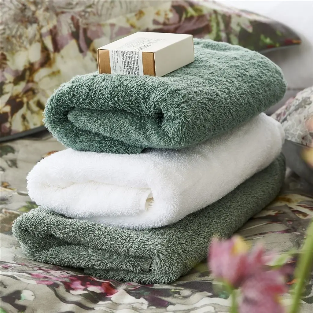 Loweswater Sage Organic Cotton Towels