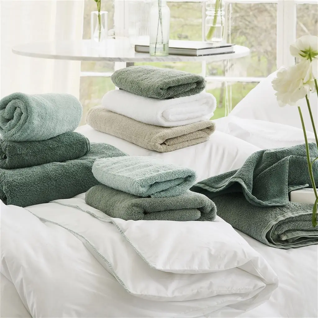 Loweswater Sage Organic Cotton Towels