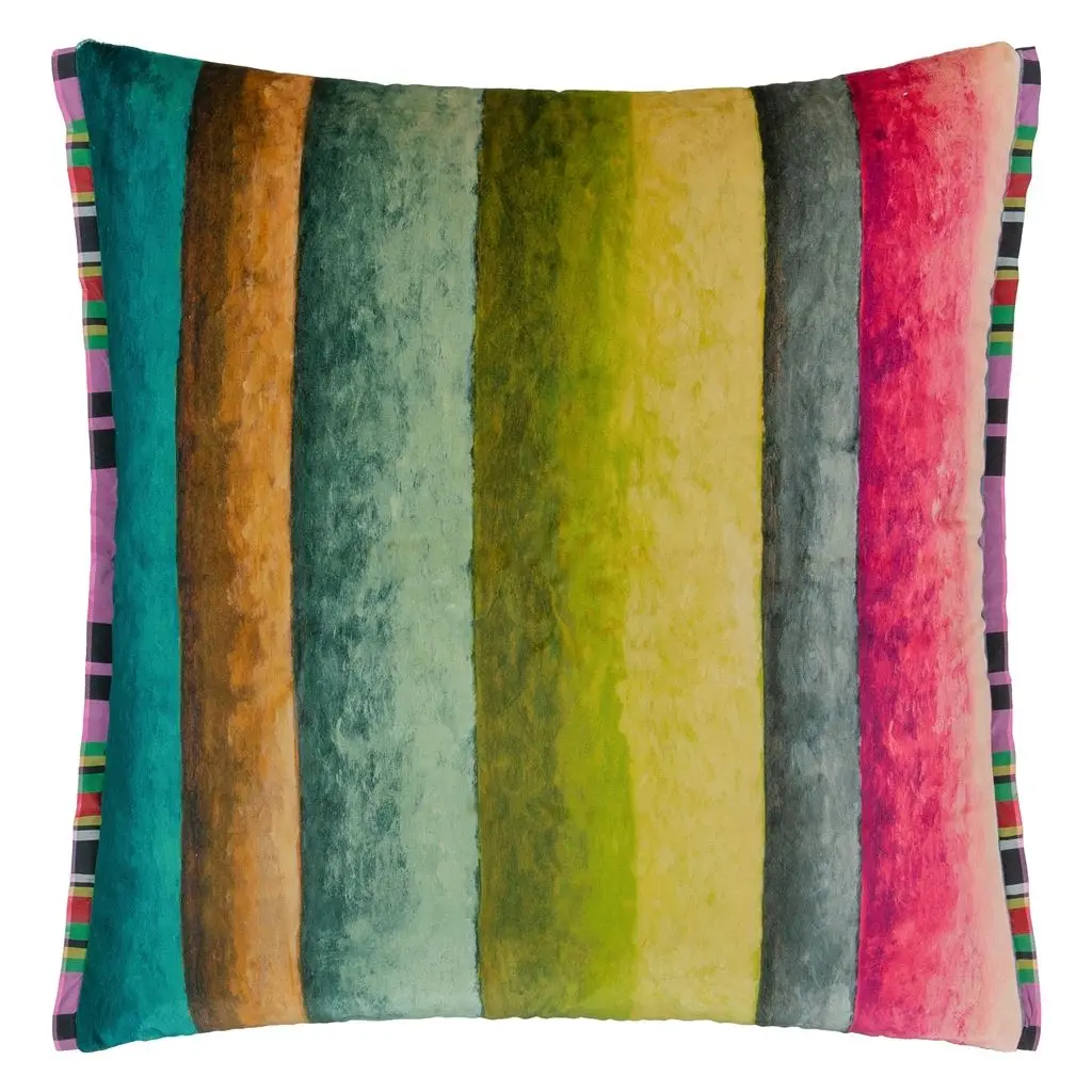 Porcelaine de Chine Velours Noir Cushion - Reverse