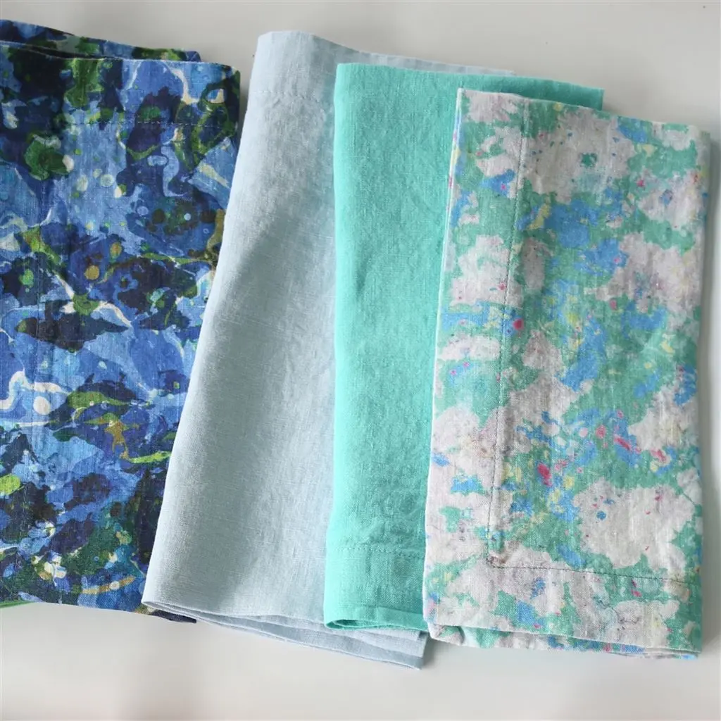 Lario Cloud Linen Table Cloth, Runner, Placemats & Napkins