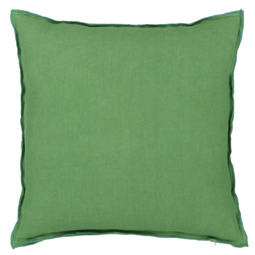 Brera Lino Emerald & Capri Cushion