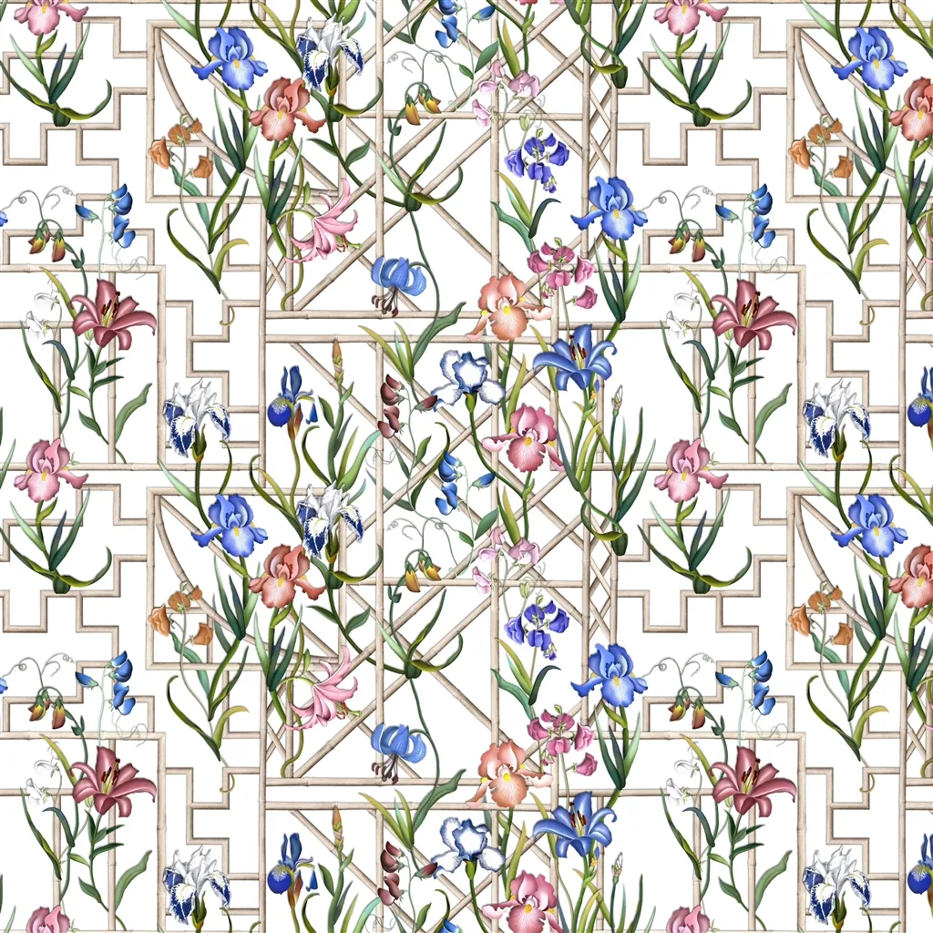 fretwork garden - azur