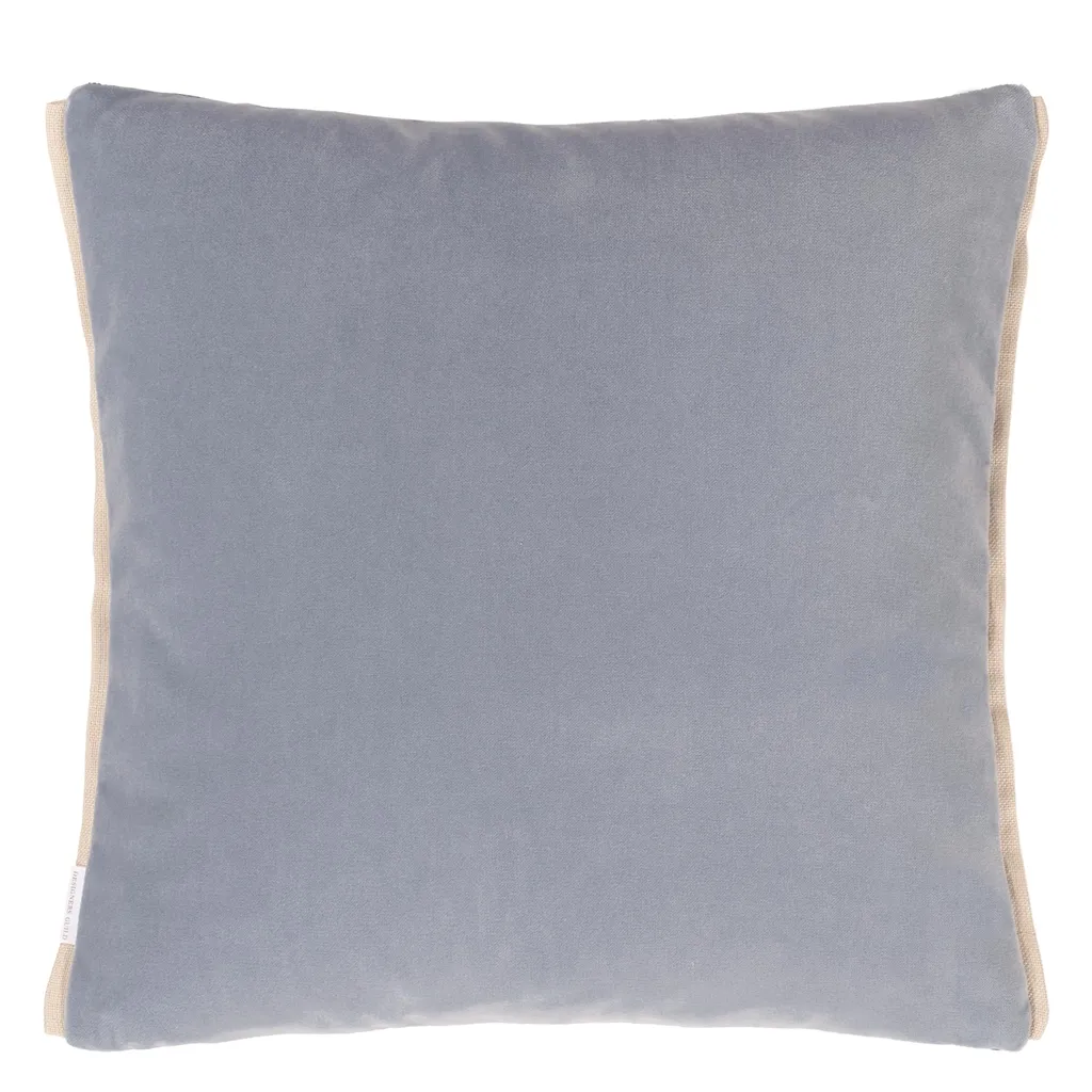 Varese Indigo Smoke Cushion - Reverse