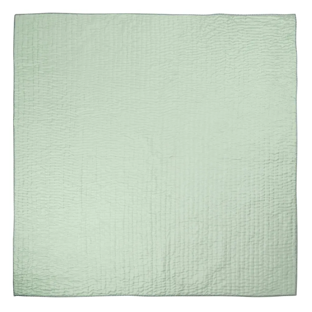 Chenevard Pebble & Duck Egg Standard Quilt - Reverse