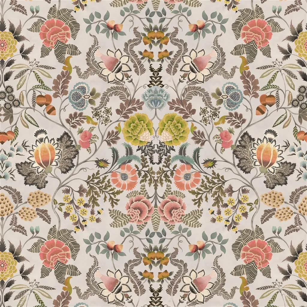 brocart decoratif - sepia