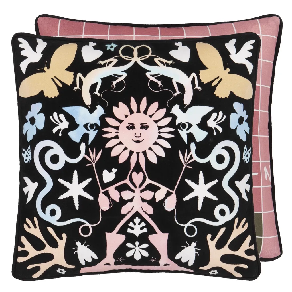 Reve de Papier - Jais - Cushion - 45x45cm - Without Pad