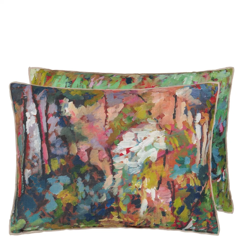 Foret Impressionniste - Forest - Cushion - 60x45cm - Without Pad