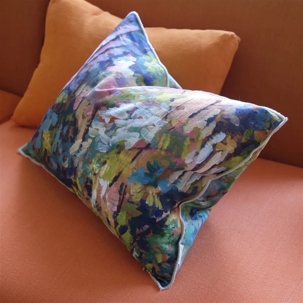 Foret Impressionniste Forest Decorative Pillow