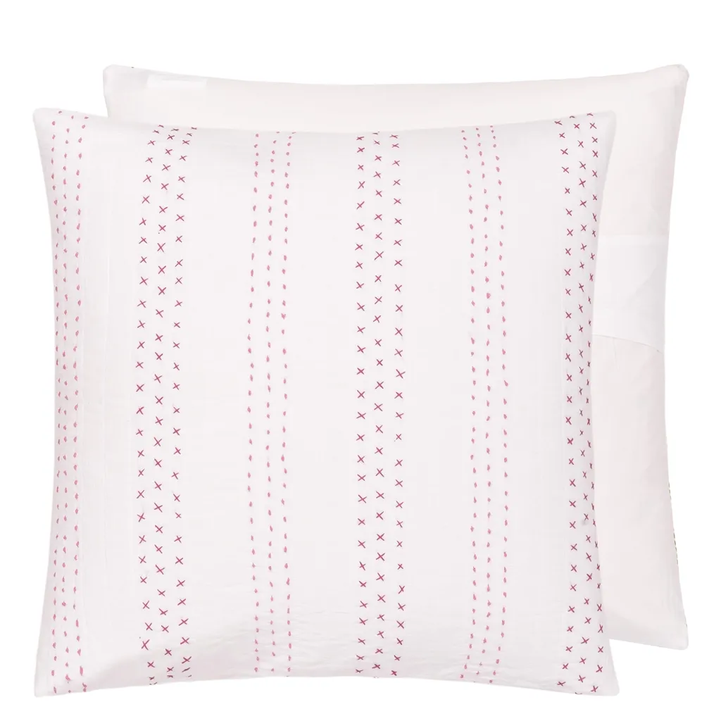 Fuchsia Stitched Cushion