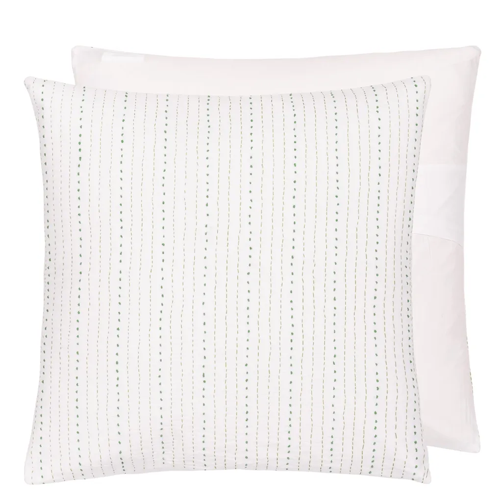 Emerald Stitched Cushion