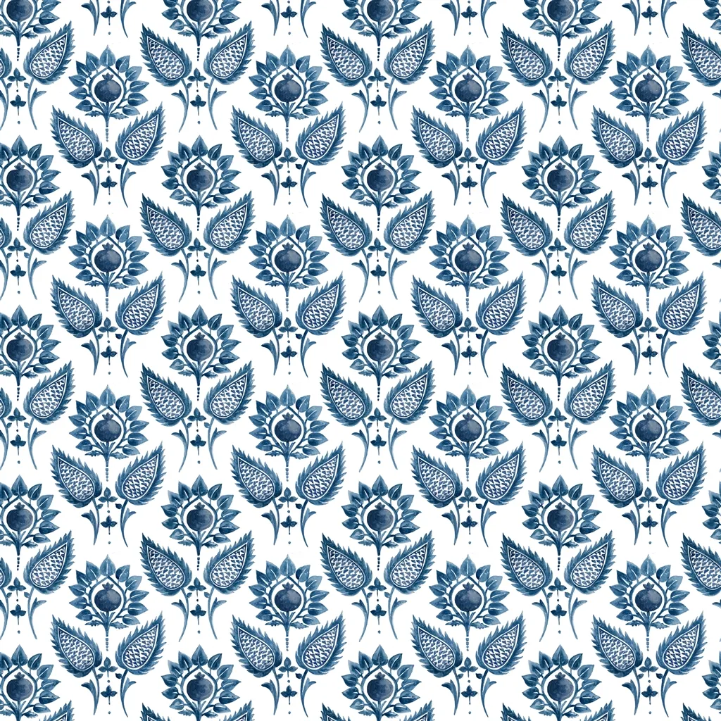 medici flower - indigo