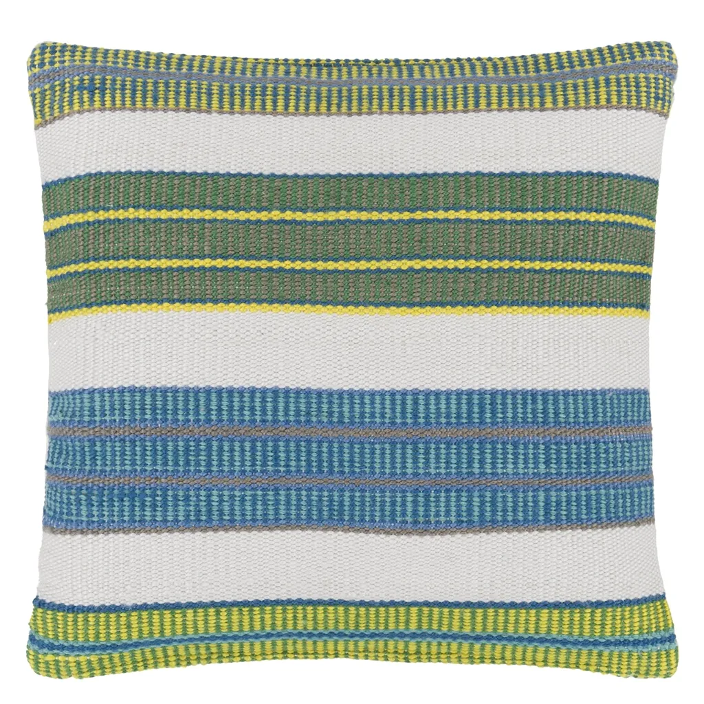 Mahakam Cobalt Cushion - Reverse