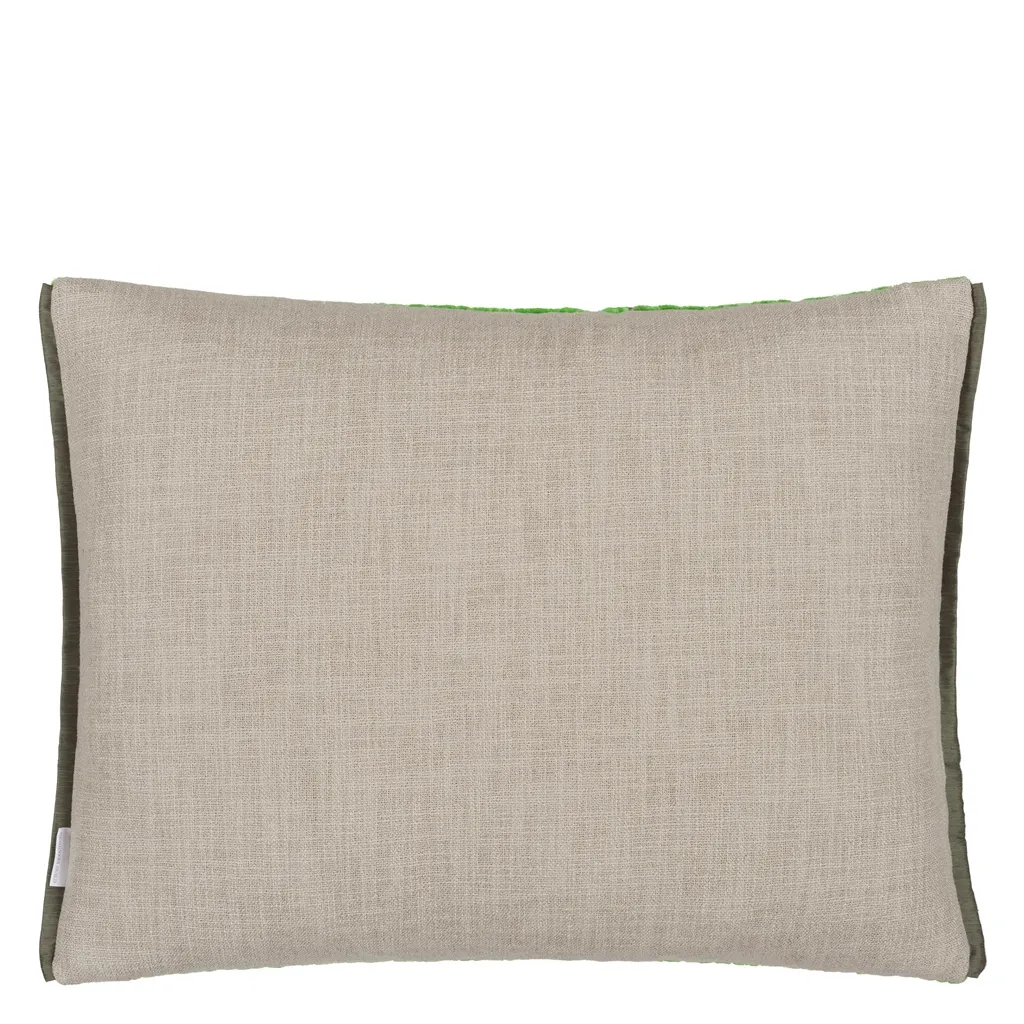 Cartouche Malachite Cushion - Reverse