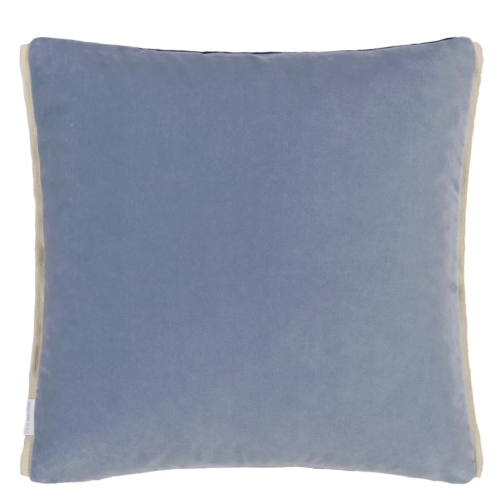 Varese Cerulean & Sky Cushion - Reverse