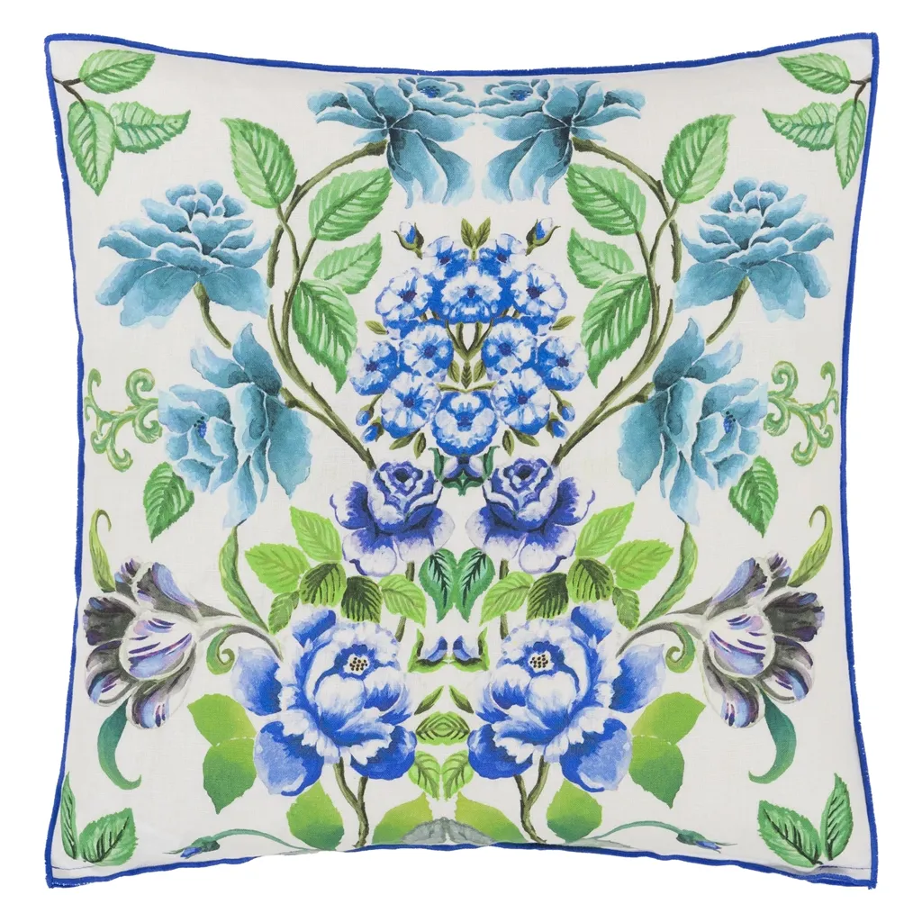 Eleonora Linen Cobalt Cushion