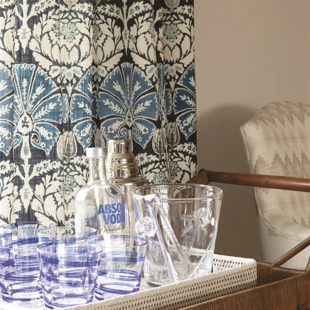 Ottoman Damask Indigo