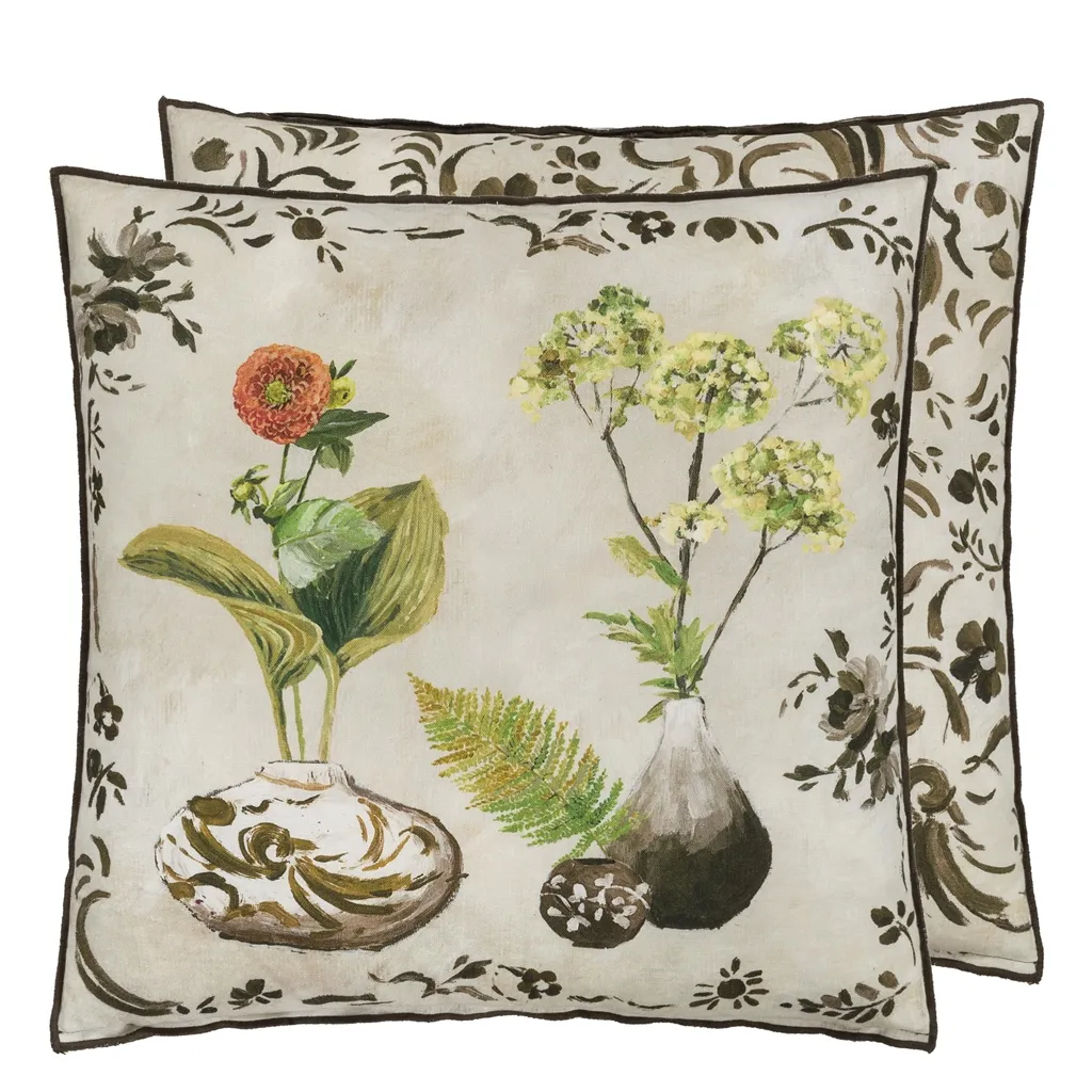 Kawana Linen Sepia Cushion