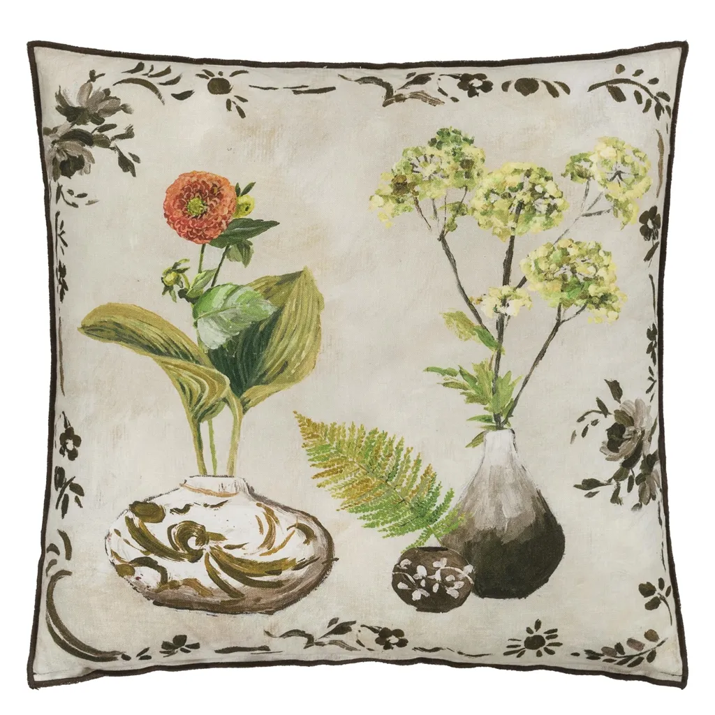 Kawana Linen Sepia Cushion