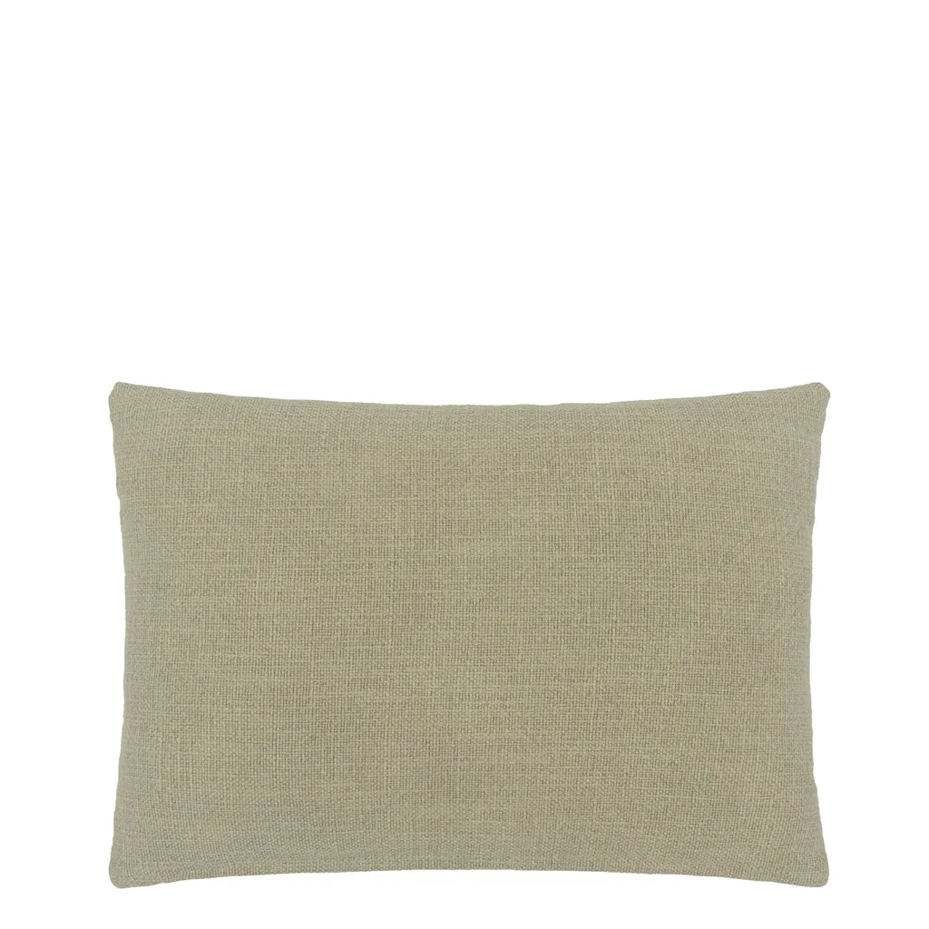 Enamel Flower Celadon Cushion - Reverse