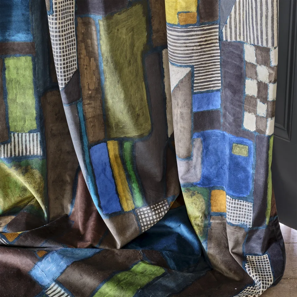 Raku Patchwork Chocolate