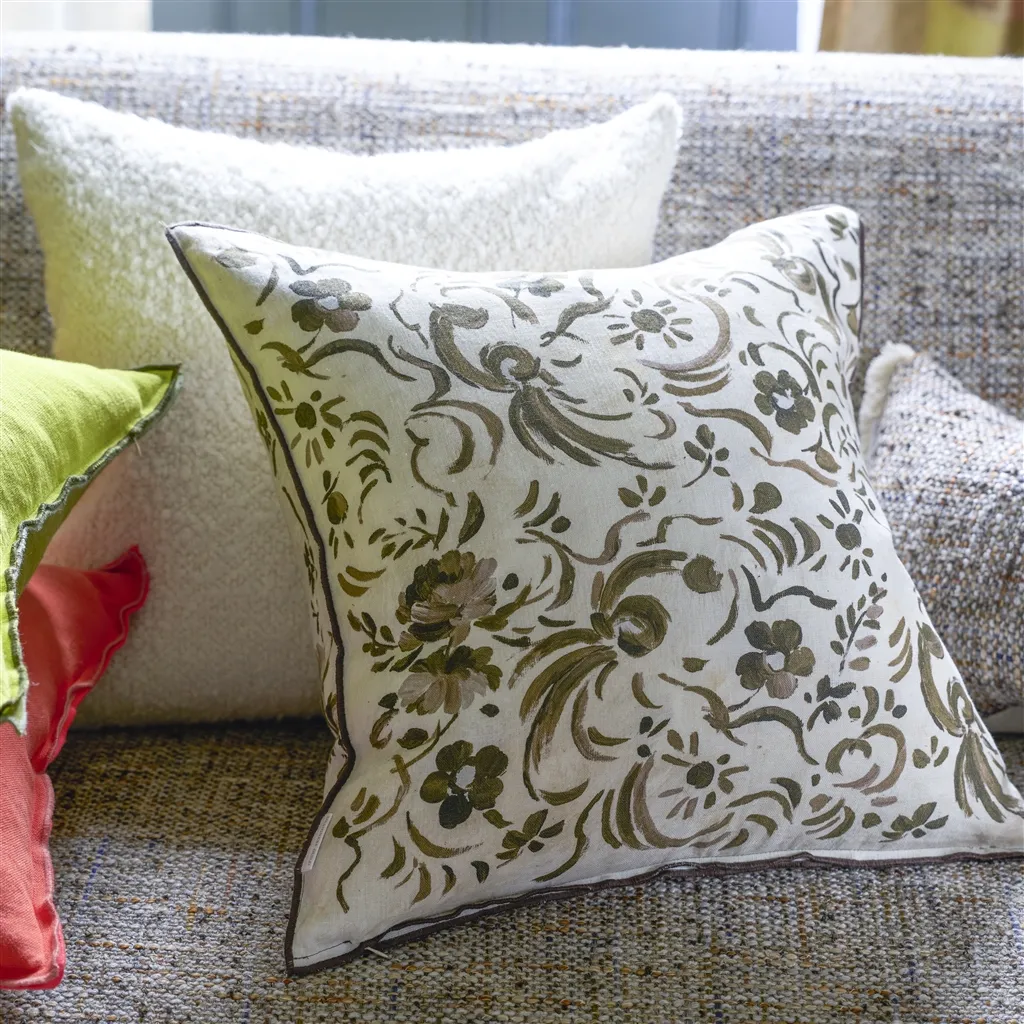 Kawana Linen Sepia Kissen