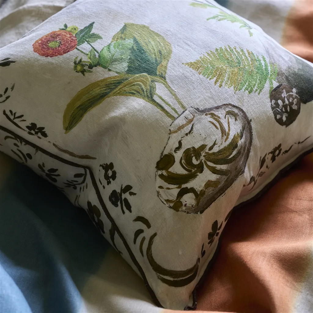 Kawana Linen Sepia Kissen