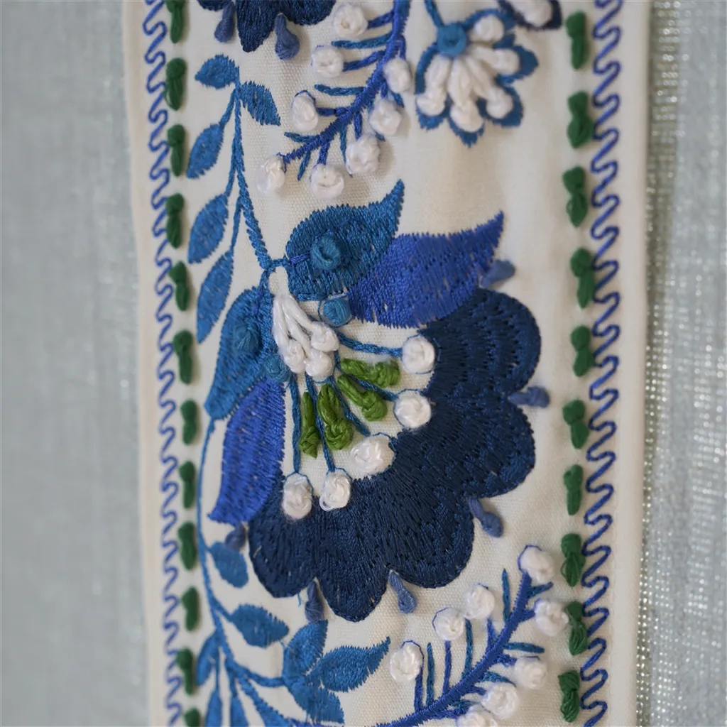 Enamel Flower Indigo