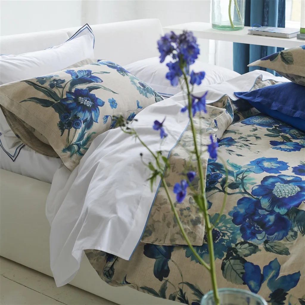Hirigana Indigo Linen Bed Linen Set