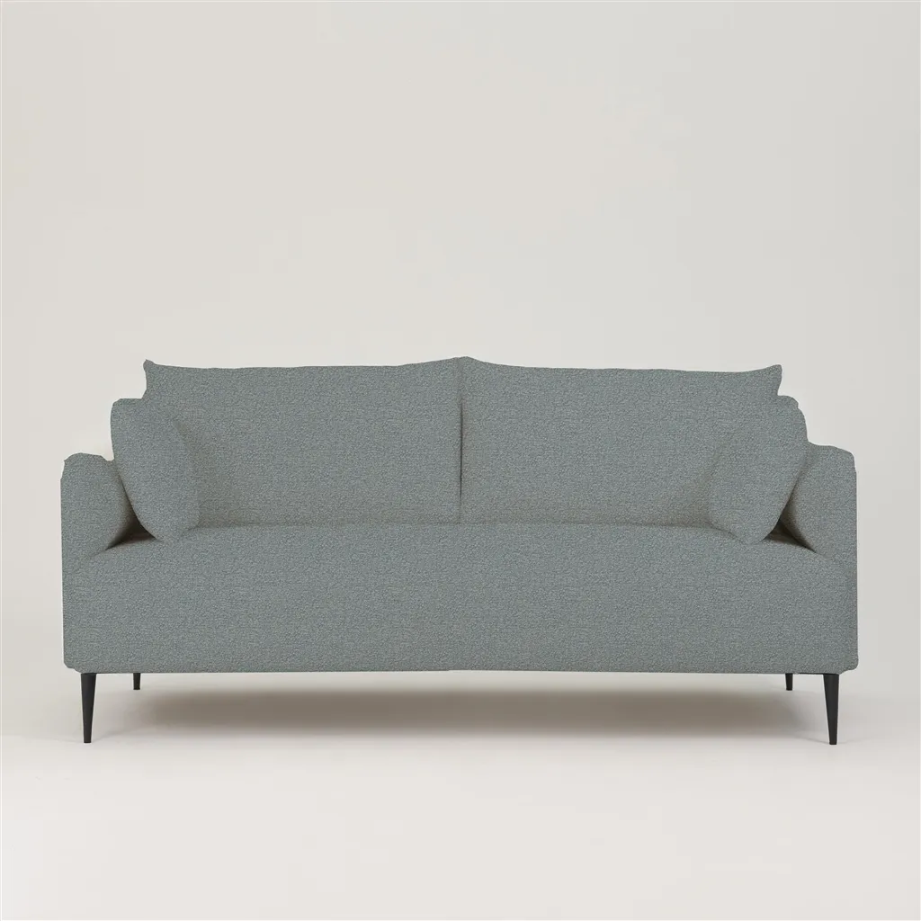 Positano 2.5 seater - Matt Black Legs - Aria Waterfall