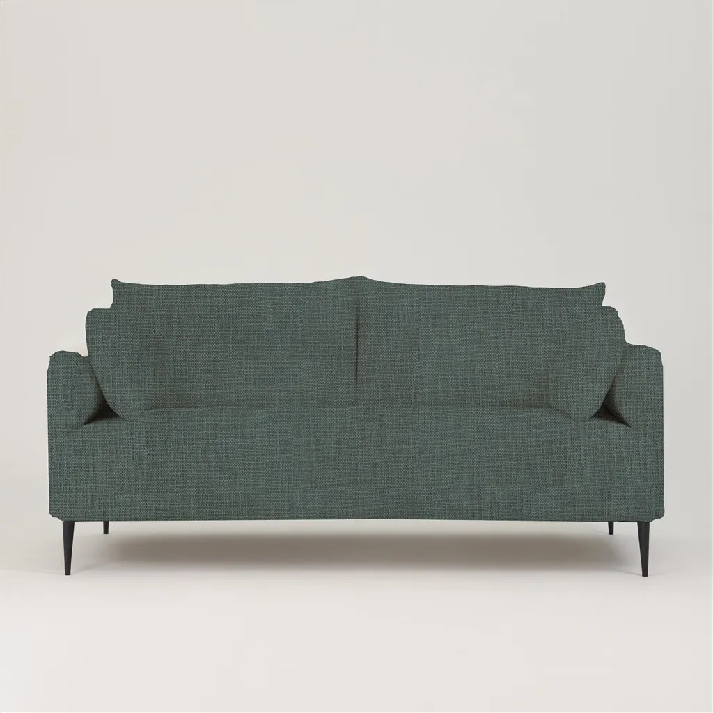 Positano 2.5 seater - Matt Black Legs - Tortona Cadet