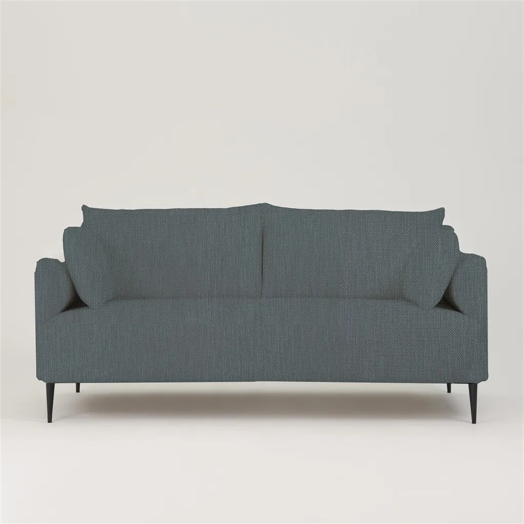 Positano 3 seater - Matt Black Legs - Tortona Dusk