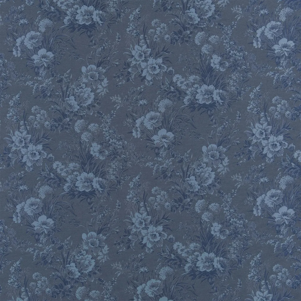 Callais Floral - Cyanotype