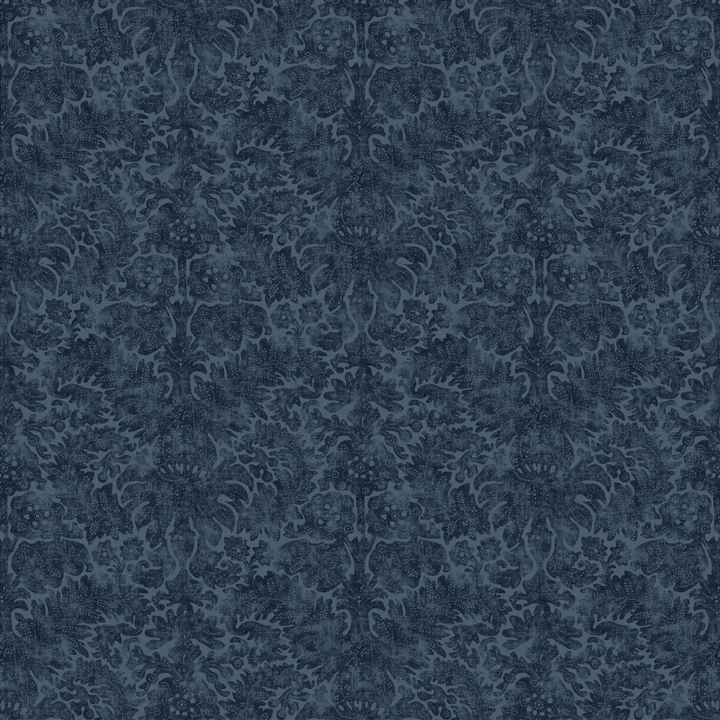 Barberry Damask - Overdyed Blue