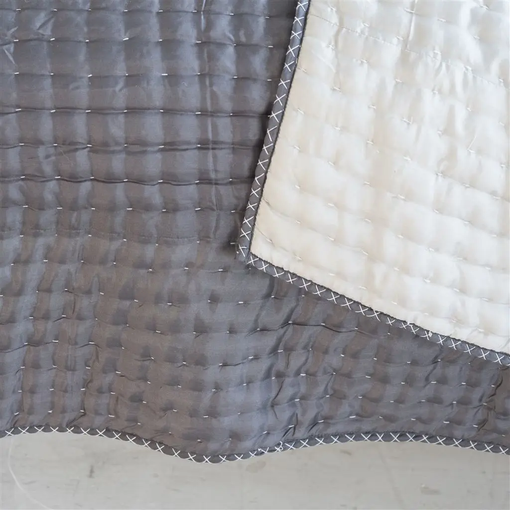 Chenevard Silver & Slate Quilts & Pillowcases