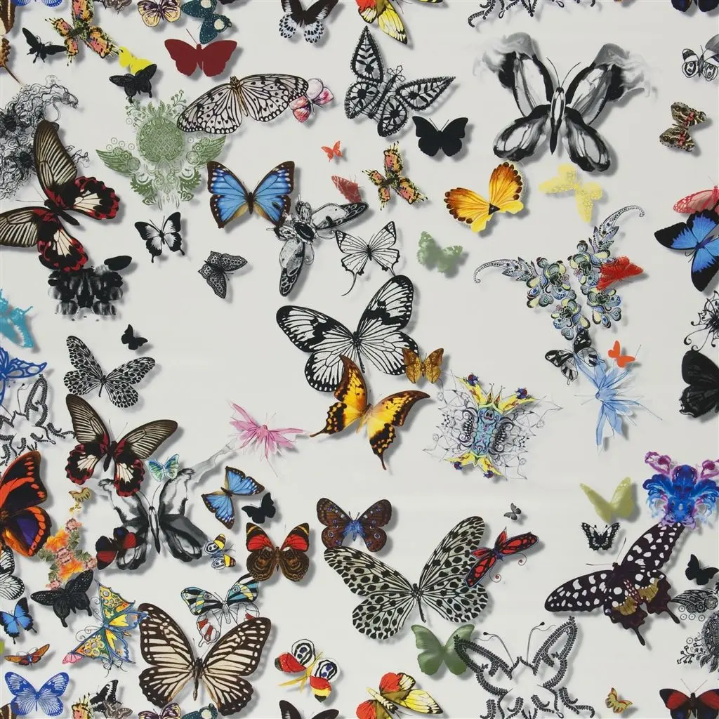 Inspirations marinesaupointdecroixヴェロニク Butterfly Parade - Opalin Fabric | Christian Lacroix