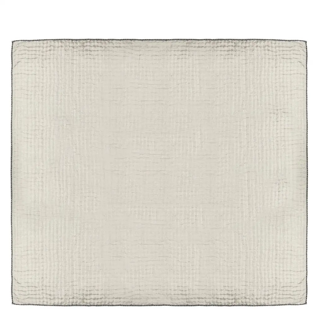 Chenevard Silver & Slate Large Quilt - Reverse