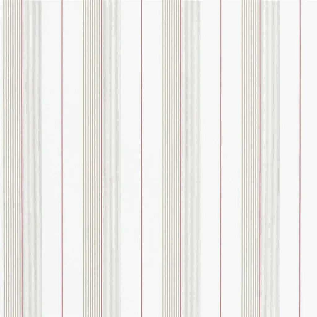 Aiden Stripe - Natural / Red Cutting