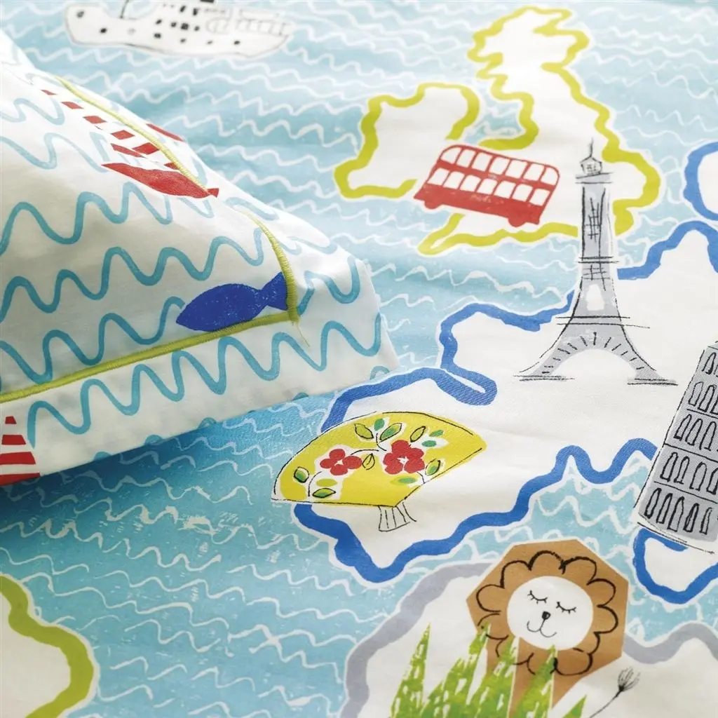 Around The World Kids Pillowcases Designers Guild Kids