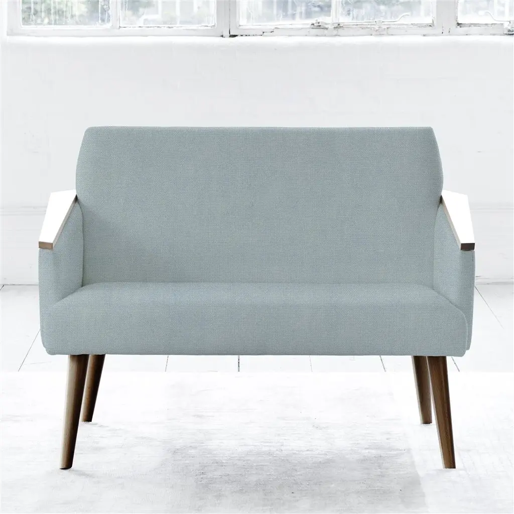 Ray - Two Seater - Walnut Leg - Brera Lino Lapis