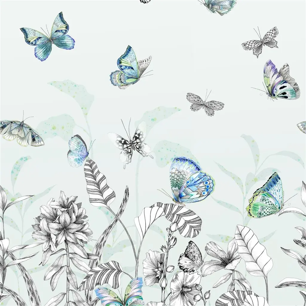 papillons eau de nil