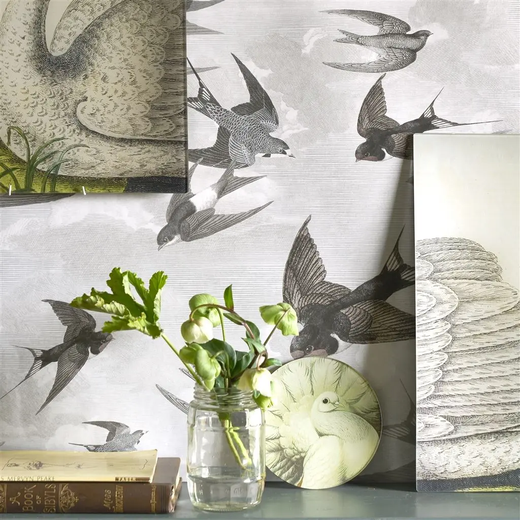 Chimney Swallows Sepia