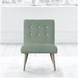 Eva Chair - White Buttons - Beech Leg - Brera Lino Jade