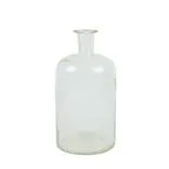Vintage Handblown Medium Clear Glass Vase