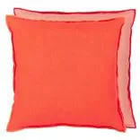 Brera Lino Nasturtium & Papaya Cushion 