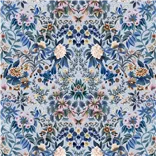 Ikebana Damask Slate Blue