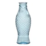 Sky Blue Glass Fish Carafe