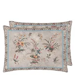 Vintage Floral Linen Cushion