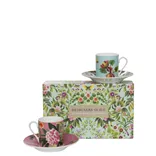 Ikebana Damask Espresso Cup & Saucer 